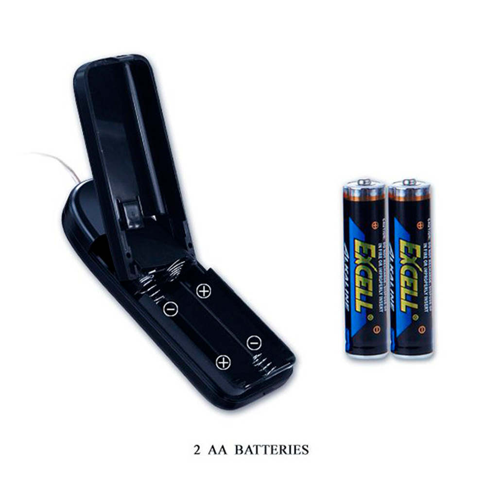 Розовое виброяйцо с хвостиком и проводным пультом управления Baile Eleanora BI-014027-0101S