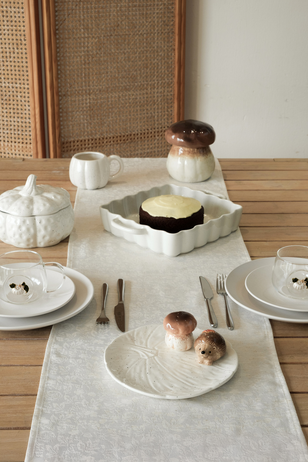 Емкость для соли или перца 5см Anna Lafarg Autumn forest Еж с листом