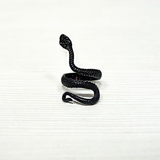 Кольцо "Змея" (черное)
