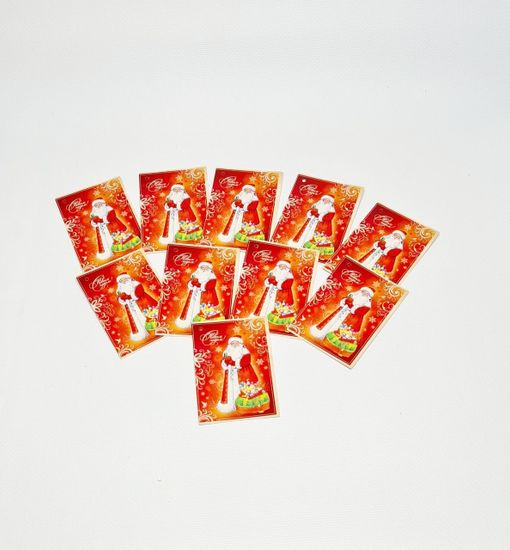 Набор 10 шт Малышки- открытки  С новым годом! Размер:79x55мм