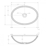 Раковина накладная прозрачная ABBER Kristall AT2802Saphir синяя