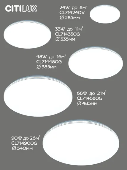 CL714480G Симпла LED Св-к с пультом