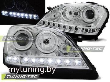 Передние фары daylight chrome для Mercedes ML W164