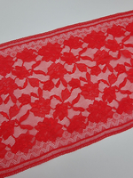 Кружево эластичное ярко-красное КС8 (23 см)