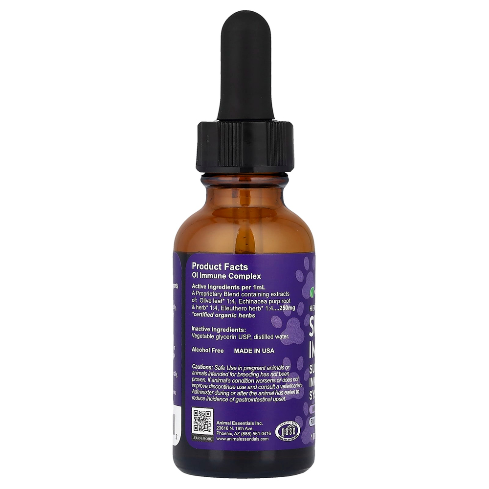 Animal Essentials, Super Immune, для собак и кошек, 30 мл (1 жидк. унция)