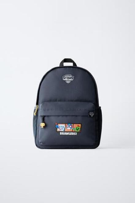 ZARA ШКОЛЬНЫЙ РЮКЗАК BRAWL STARS © SUPERCELL OY, СВИНЦОВЫЙ