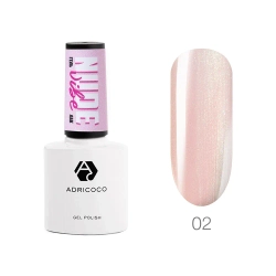 Гель-лак с блестками Adricoco, Nude Vibe №02, 8 мл