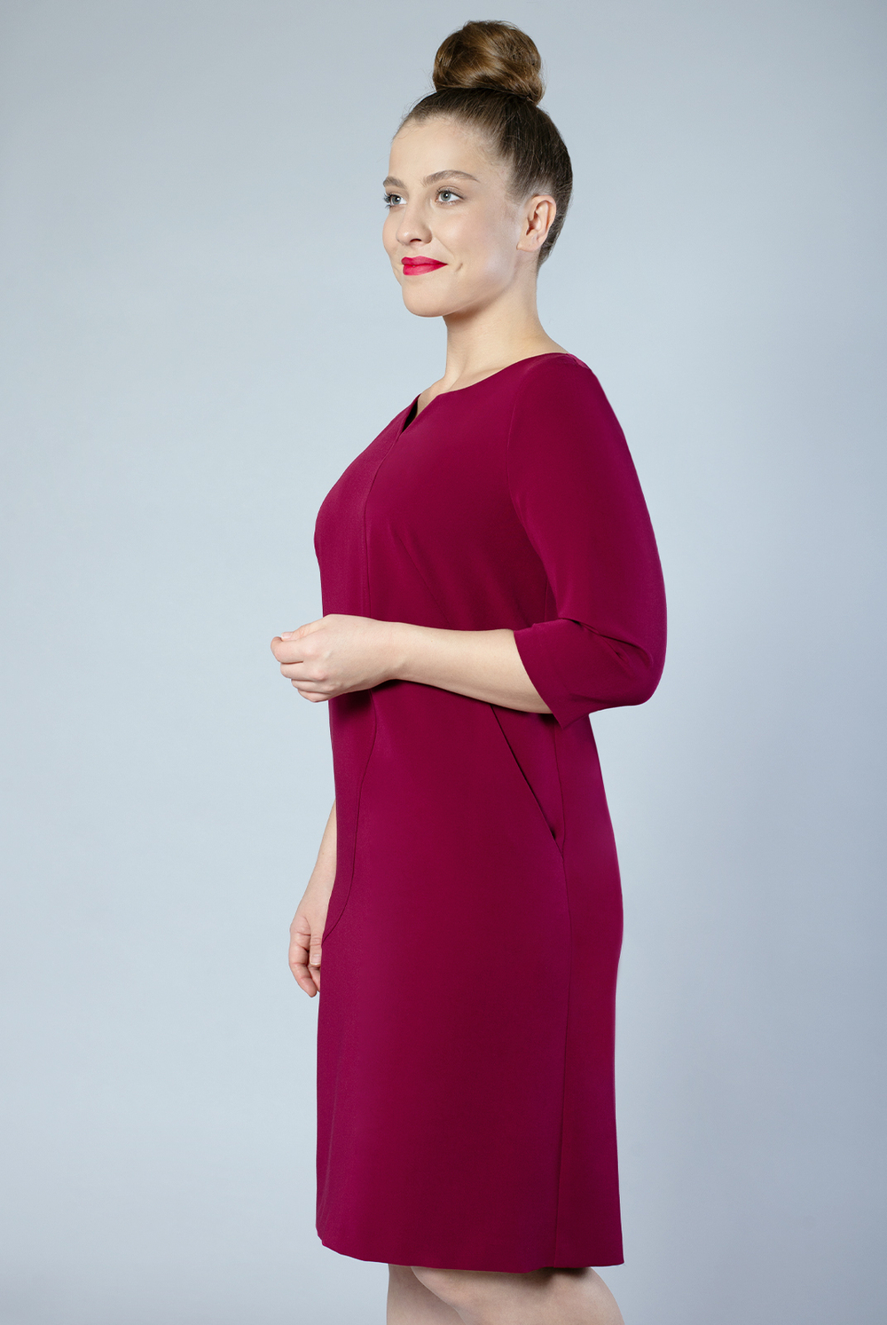 Платье женское 1983ЮП, вишневый #175Виш051983ЮП