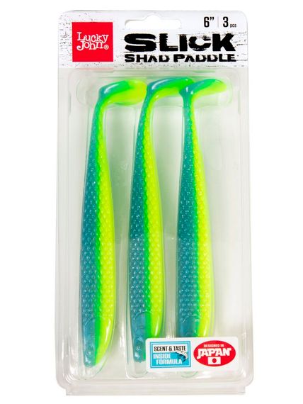 Виброхвосты LJ 3D Series SLICK SHAD PADDLE 6.0in (15.20)/T57 3шт