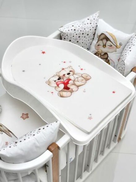 Доска для пеленания BUBO BABY "PRESTIGE" 80х53 см на пластиковой основе