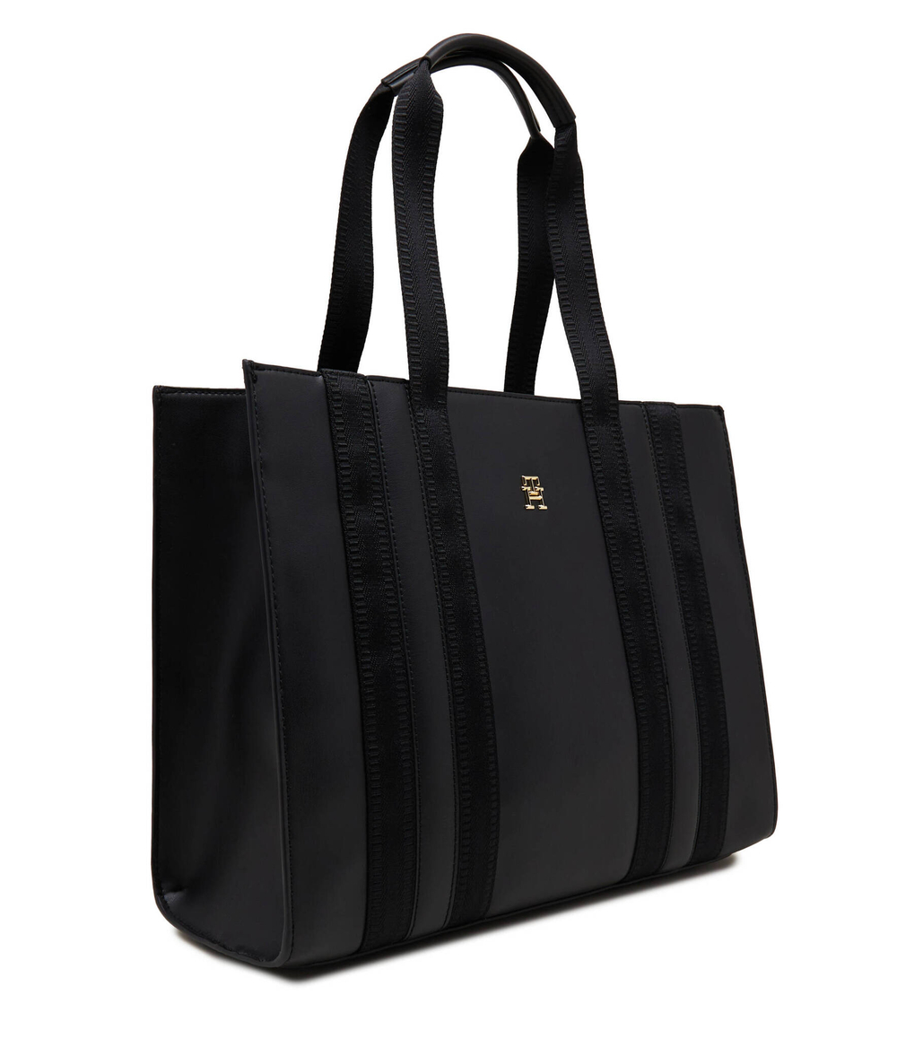 Сумка-шопер TH IDENTITY MED TOTE Tommy Hilfiger - черный(AW0AW15569)
