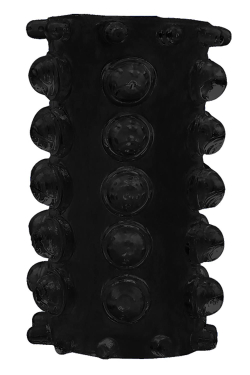 Набор из 7 черных насадок Penis Sleeves Set