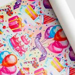 Упаковочная бумага (0,7*10 м) Лучший день, С Днем Рождения!, 1 шт.