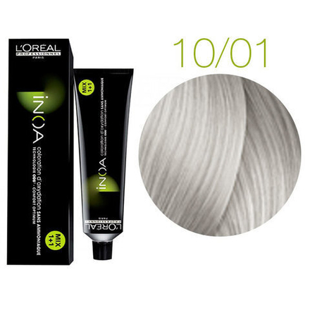 L'Oreal Professionnel Inoa 10.01 очень светлый блондин глубокий пепельный 60мл