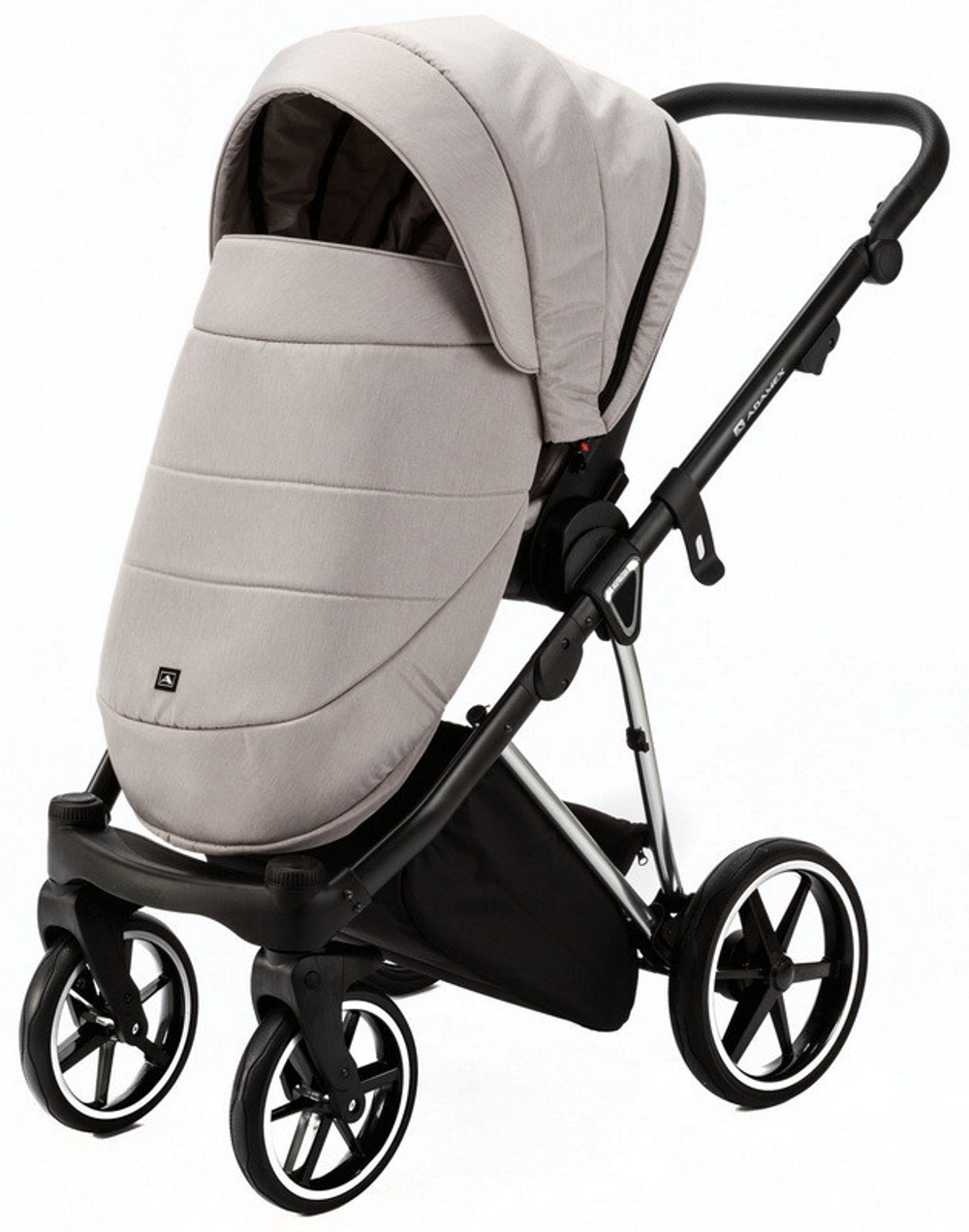 Детская коляска Adamex Belissa Special Edition 2 в 1 B-PS584 (СВ.БЕЖ С БЛЁСТ ХРОМ.РАМ)