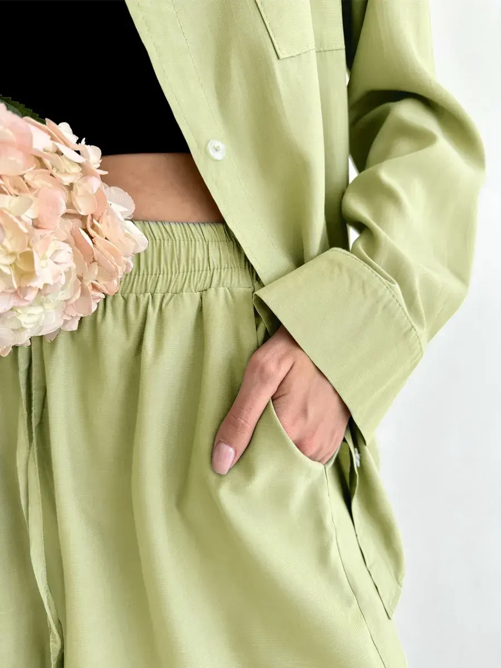 Костюм с шортами летний оверсайз