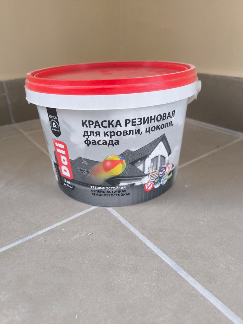 Краска резиновая DALI база А (белая) 6.0 кг