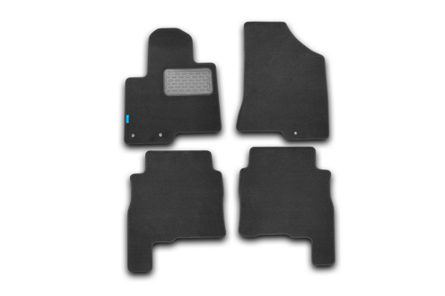 Коврики в салон для HYUNDAI Santa FE 2005-2009, 2009-2012, внедорожник , 4 шт. (текстиль) NLT.20.37.11.110KH