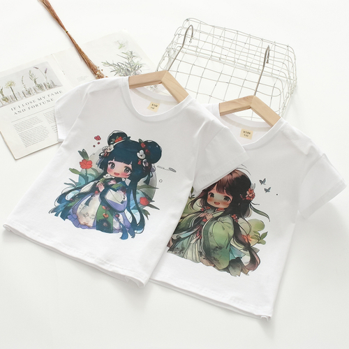 Футболка для ребенка "Forest Geisha", белая