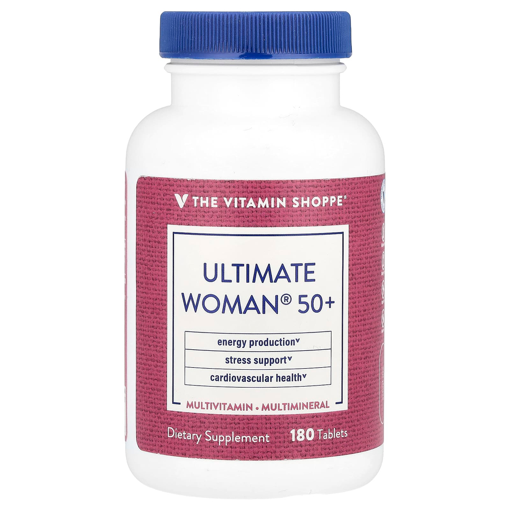 The Vitamin Shoppe, Ultimate Woman® 50+, мультивитамины и мультиминералы, 180 таблеток