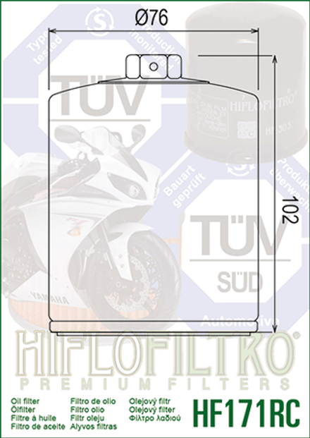 Фильтр масляный Hiflo Filtro HF171CRC