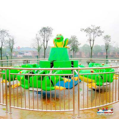 Электрическая Аттракцион карусель «Весёлые лягушата», 8×8×3,6 м