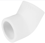 Угольник полипропиленовый соединительный под пайку 45° PN25 d25мм