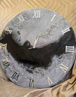 Часы настенные — эпоксидная смола ручная работа в подарок