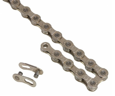 Цепь YABAN 9 скор. 1/2х11/128, 114зв., серебристая/серая в блистере.