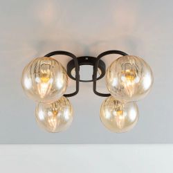 Citilux Эрни CL122145 Люстра потолочная Чёрная