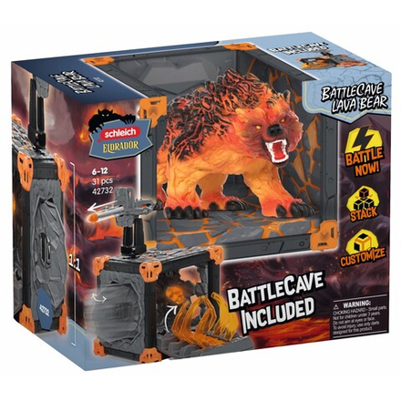 Schleich Eldrador Creatures - Боевая пещера BattleCave + Медведь с лавы 42732