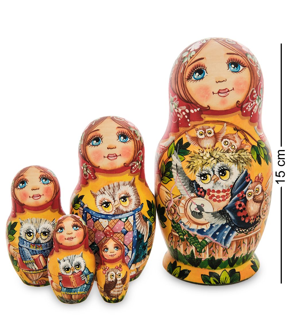 Народные промыслы МР-16/26-B Матрешка 5м «Мария с совами»