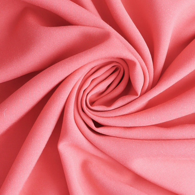 Ткань штапель однотон, 130 гр/м2, ш. 145 см, коралл
