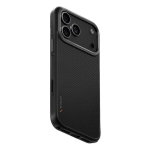 Чехол Uniq KEVA Aramid Fiber MagSafe для iPhone 17 Pro, Carbon Black (IP6.3P(2025)-KEVAMCBLK)