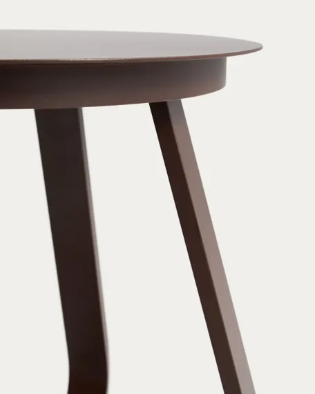 Уличный столик Tamaris из алюминия коричневого цвета Ø48 см