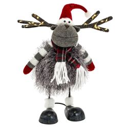 GAEM Игрушка набивная с подсветкой "Олень" (CR2032x2), L21 W15 H46/34 см