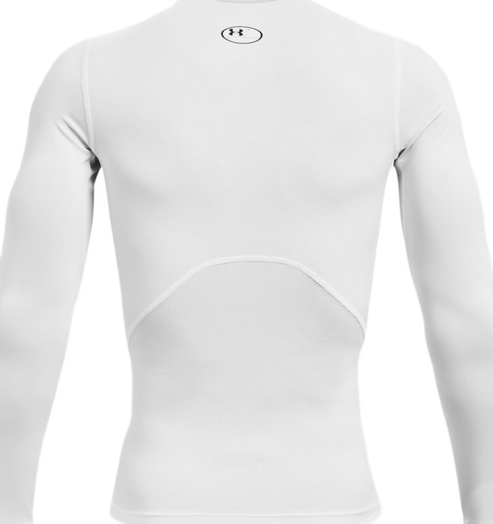 Компрессионная одежда Under Armour HeatGear Armour Comp Long Sleeve - белый/черный