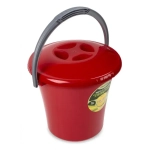 Ведро Либерти 7л с крышкой красное С603ККРА (комплект 16 шт)
