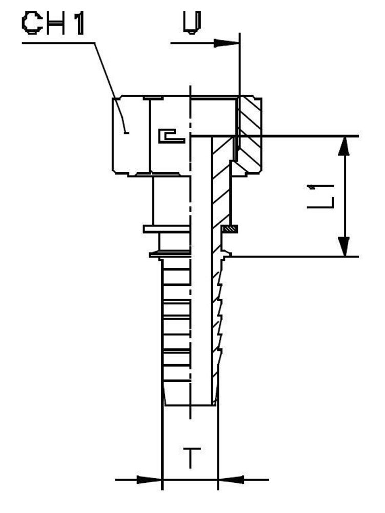 Фитинг DN 12 ORFS (Г) 1