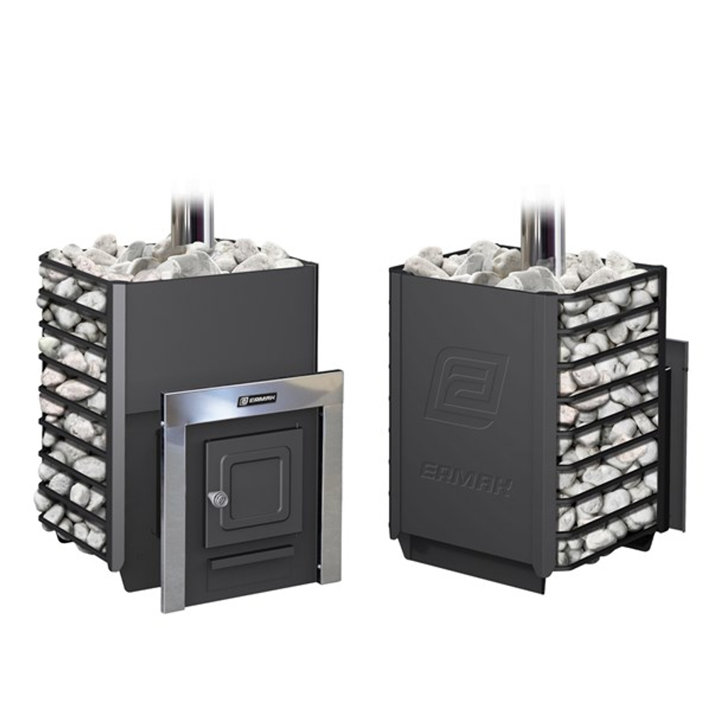 Дровяная печь для бани ЕРМАК 16 Сетка Классика