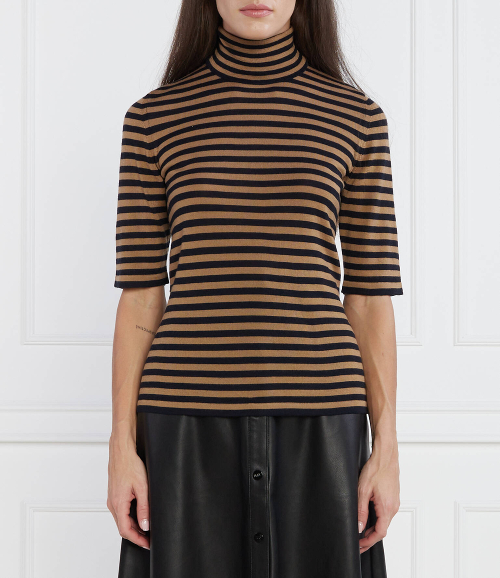 Хлопковый гольф Max Mara Leisure - коричневый(336604366)