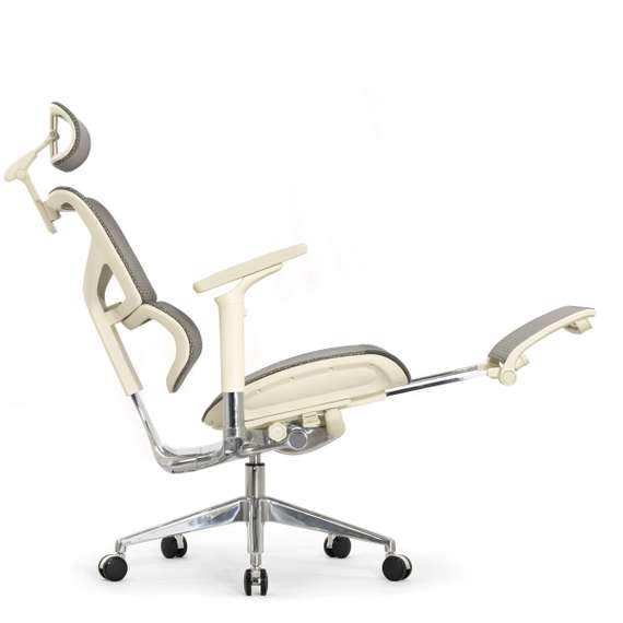 Кресло EXPERT 2 SAIL RSAM 01-G (сидение MAX с подножкой, подлокотн 6D(360), сетка сер/каркас светл)