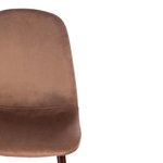 Стул BREEZE (mod. 4724) Велюр/металл , 44 х 53 х 87 см, Brown (коричневый) HLR11 / орех
