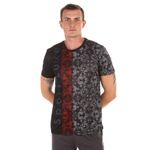 Мужская футболка черная с узором Sesmik by Vlad Sedov VS001/VS0018