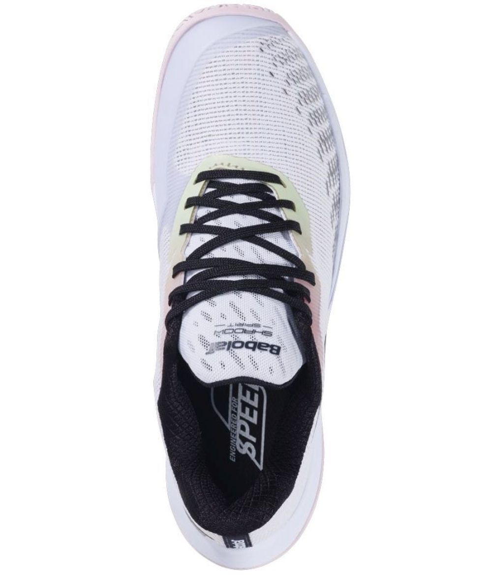 Женские кроссовки для бадминтона/сквоша Babolat Shadow Spirit 2 - white/white