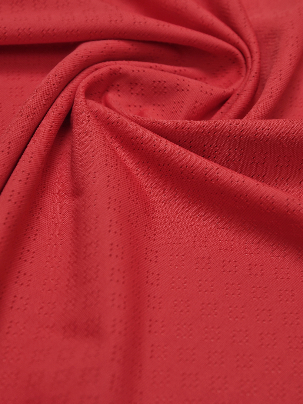 Микрофибра бельевая ажурная матовая эластичная красная