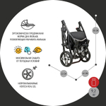 Детская коляска Nuovita Carro Sport 2 в 1 Rosso nero/Крассно-черный