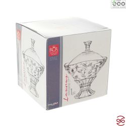 Конфетница с крышкой на ножке RCR Laurus 18 см