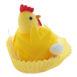 GAEM Фигурка декоративная "Цыпленок в гнезде", L6 W6 H7 см, 2в.