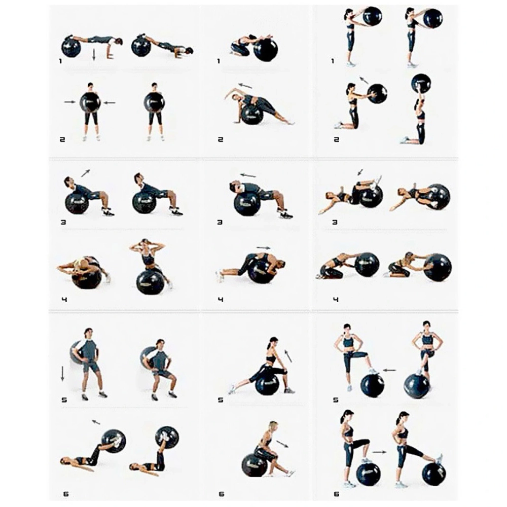 Фитбол Sportage 85 см 1000гр с насосом, красный